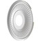 Ekena Millwork Berkshire PVC Medallion (Canopies up to 5 3/4"), 13"OD x 3 1/2"ID x 3/4"P, Bright Coat Chrome CMP13BEBCR - alternate 3